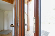 Triple glazed oak doors