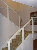old stairs handrails