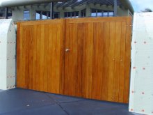 Cedar gates Cedar gates