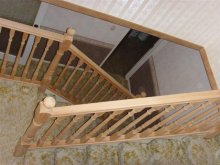 new rimu post and handrails, mouldings. new rimu post and handrails, mouldings.
