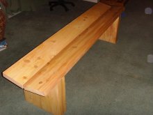 Macrocarpa bench Macrocarpa bench